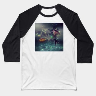 SURREAL HALLOWEEN NIGHT Baseball T-Shirt